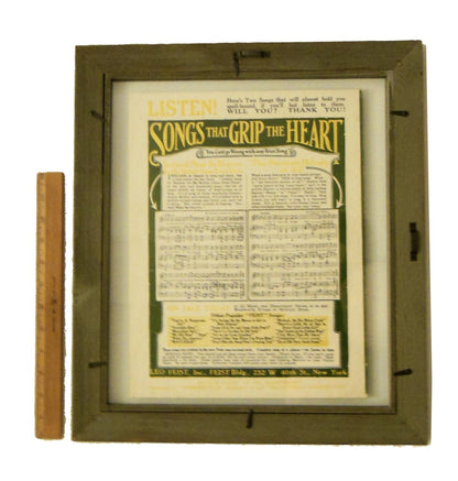 "There's a Little Bit of Bad in Every Good Little Girl" by Fred Fischer, framed vintage sheet music-6