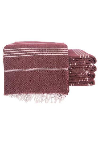 MONACO BURGUNDY TURKISH TOWEL-4