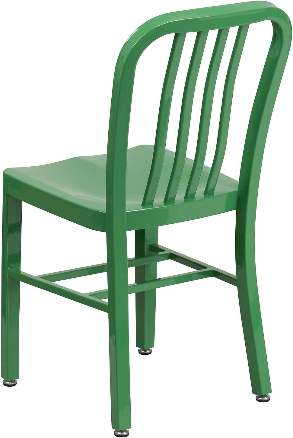 Commercial Grade Green Metal Indoor-Outdoor Chair-4