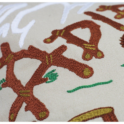 Adirondacks Hand-Embroidered Pillow-2