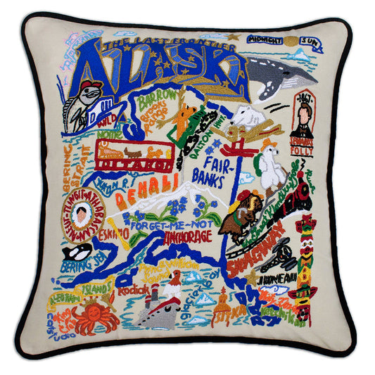 Alaska Hand-Embroidered Pillow-0