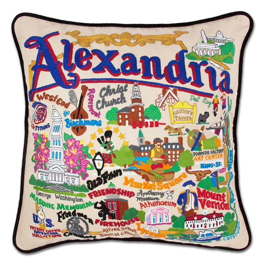 Alexandria Hand-Embroidered Pillow-0