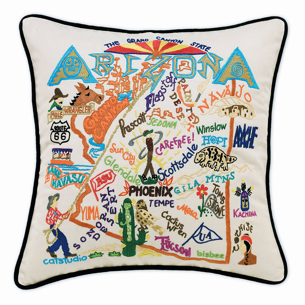 Arizona Hand-Embroidered Pillow-0