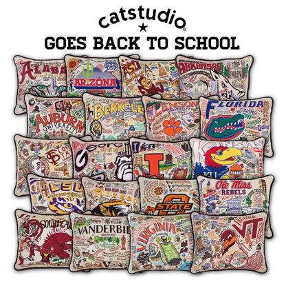 Arkansas, University of Collegiate Hand-Embroidered Pillow-2