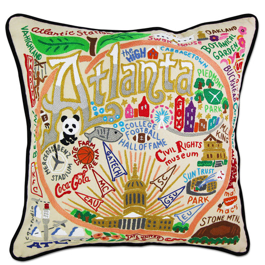 Atlanta Hand-Embroidered Pillow-0