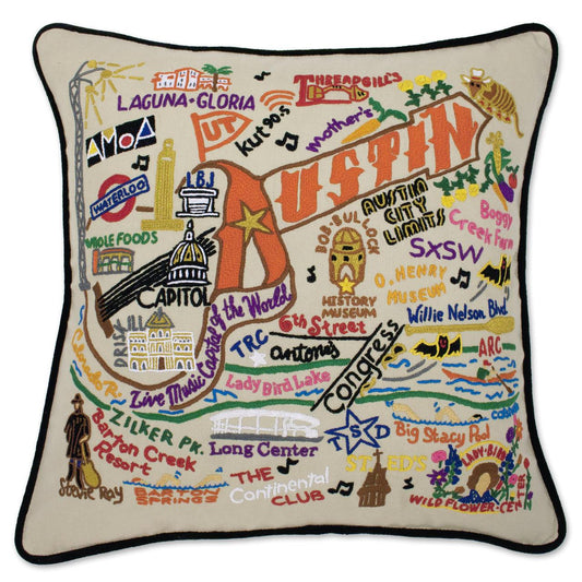 Austin Hand-Embroidered Pillow-0