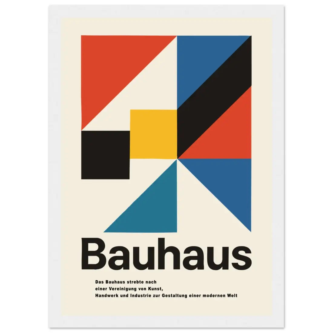 Bauhaus Modern Geometry Artwork Poster-7