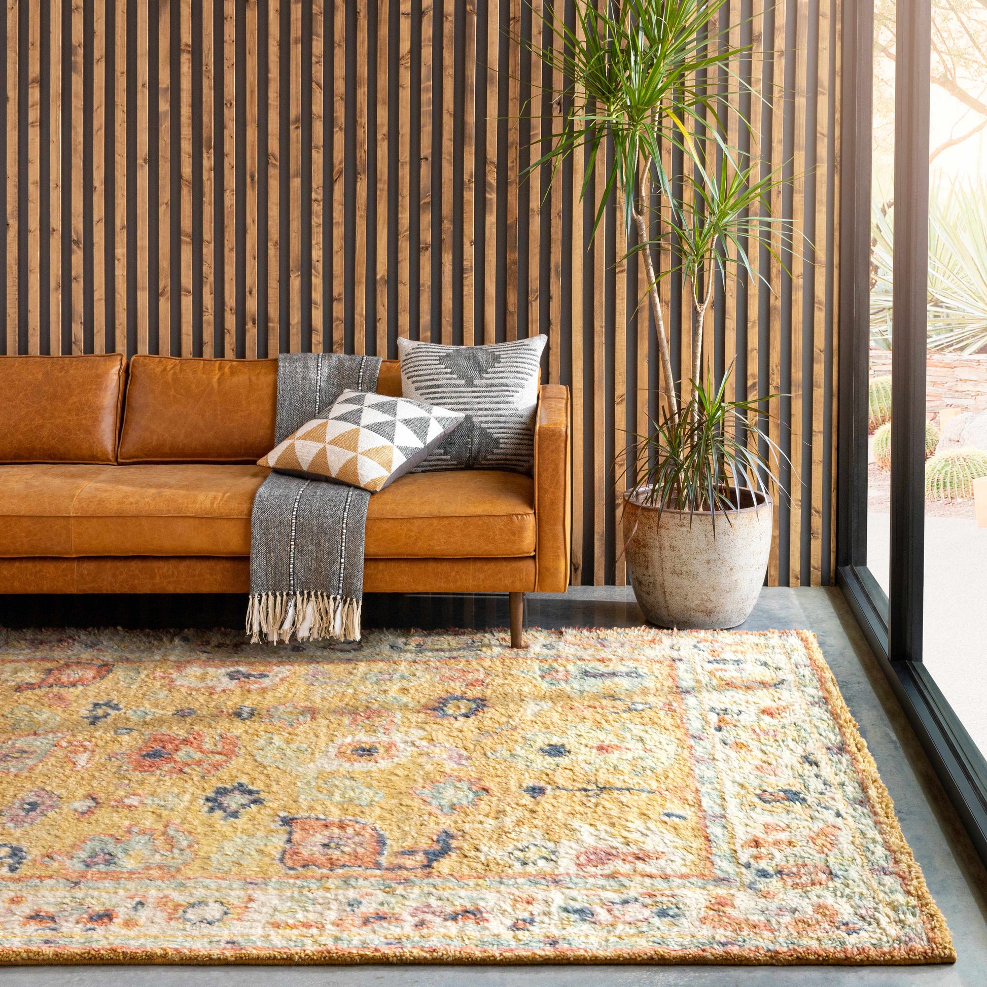 Belevi Hand Knotted Wool Rug - Clearance-1