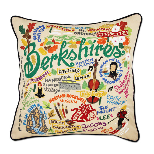 Berkshires Hand-Embroidered Pillow-0