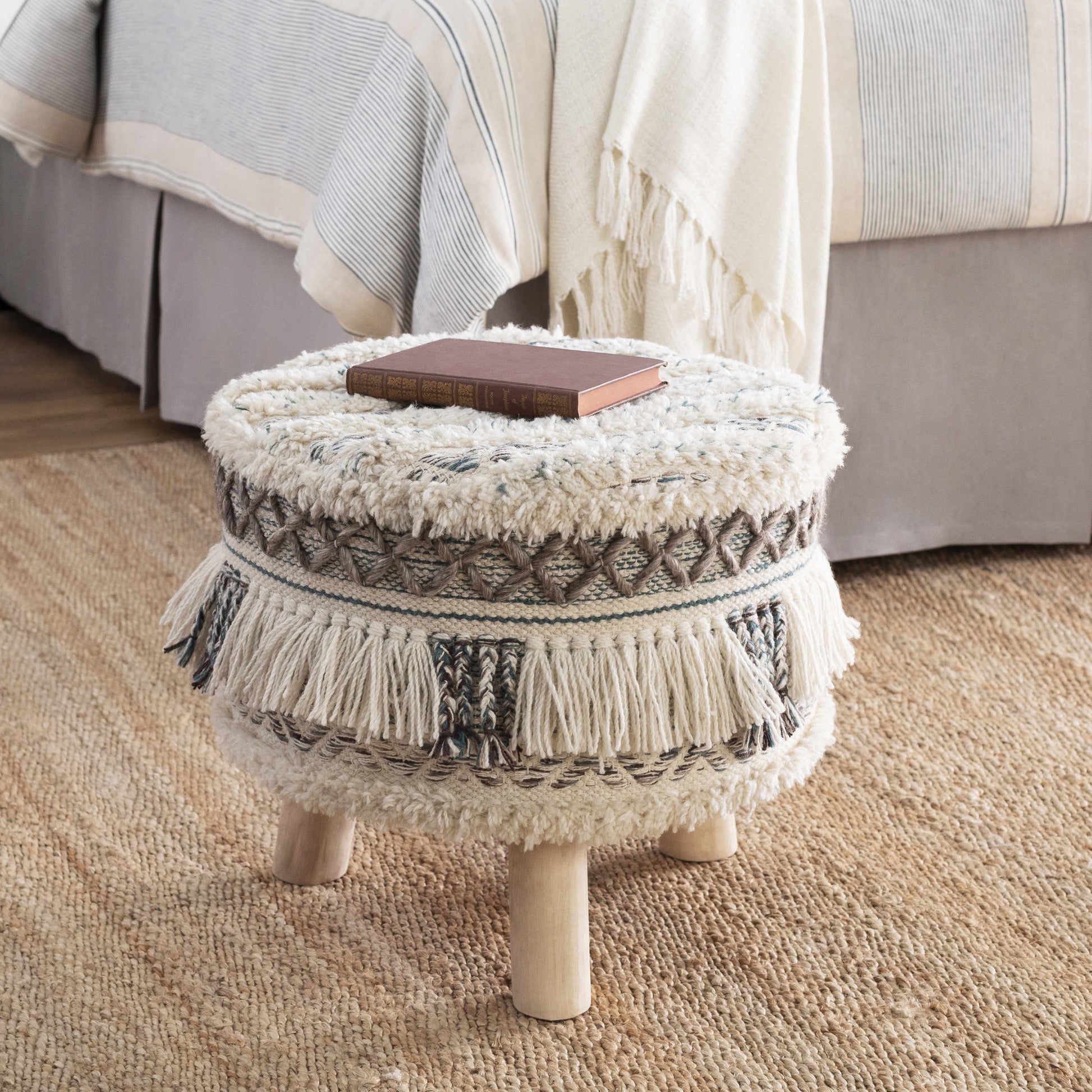 Biay Stool Ottoman - Clearance-1