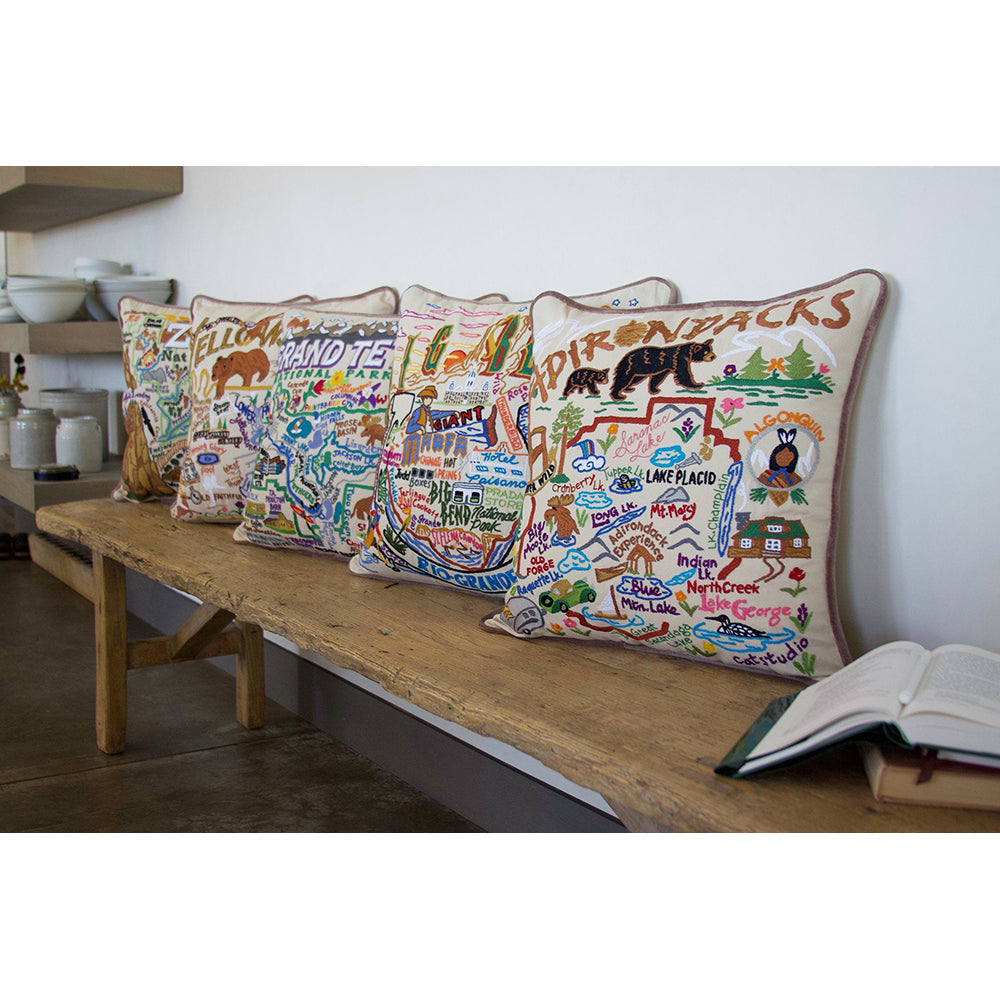 Big Bend Hand-Embroidered Pillow-2