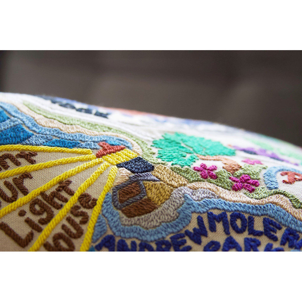 Big Sur Hand-Embroidered Pillow-4