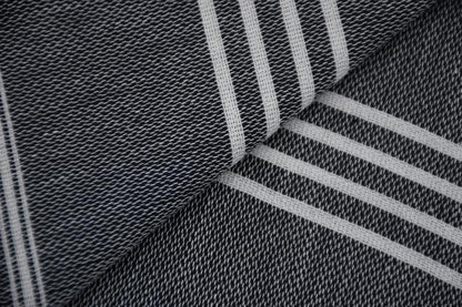 MONACO BLACK TURKISH TOWEL-1