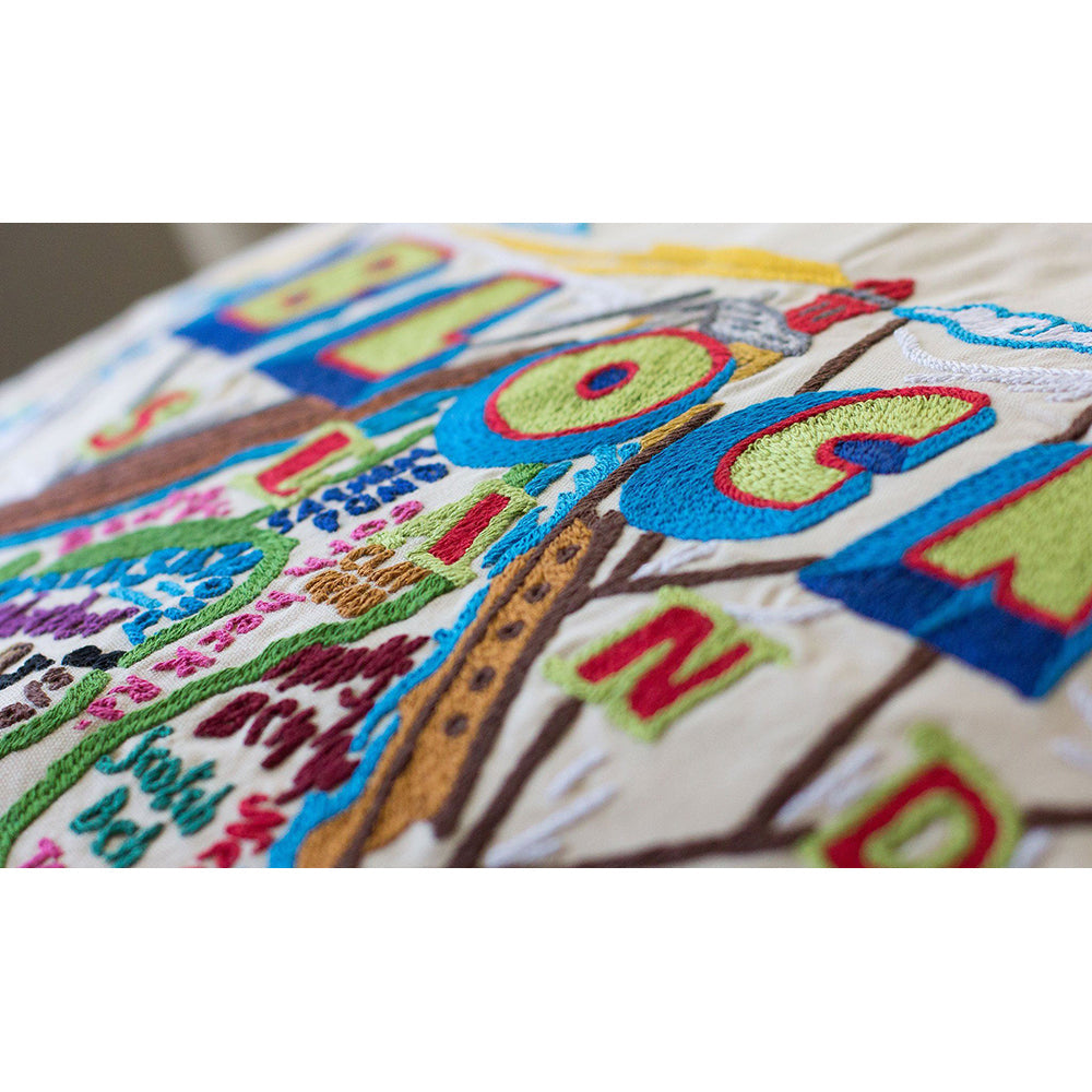 Block Island Hand-Embroidered Pillow-2