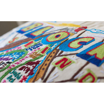 Block Island Hand-Embroidered Pillow-2