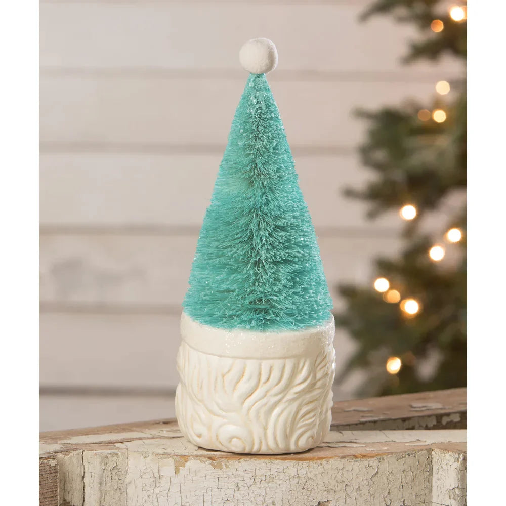 Bottle Brush Santa Blue Figure by Bethany Lowe Designs -11"-1