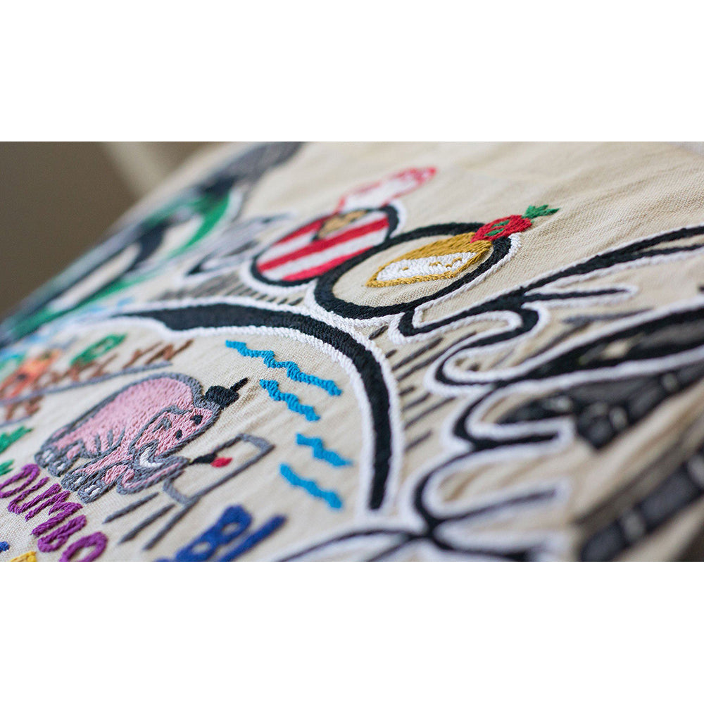 Brooklyn Hand-Embroidered Pillow-2