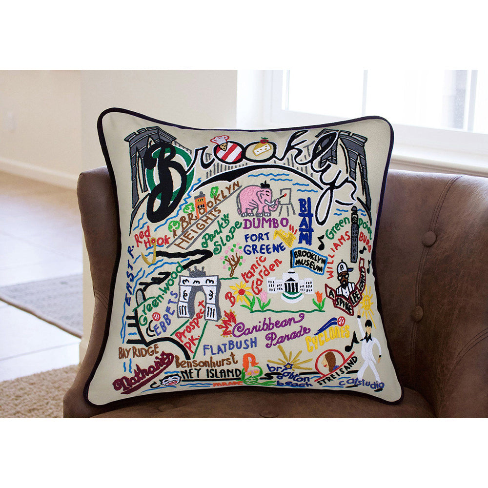 Brooklyn Hand-Embroidered Pillow-3