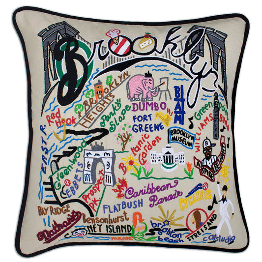 Brooklyn Hand-Embroidered Pillow-0
