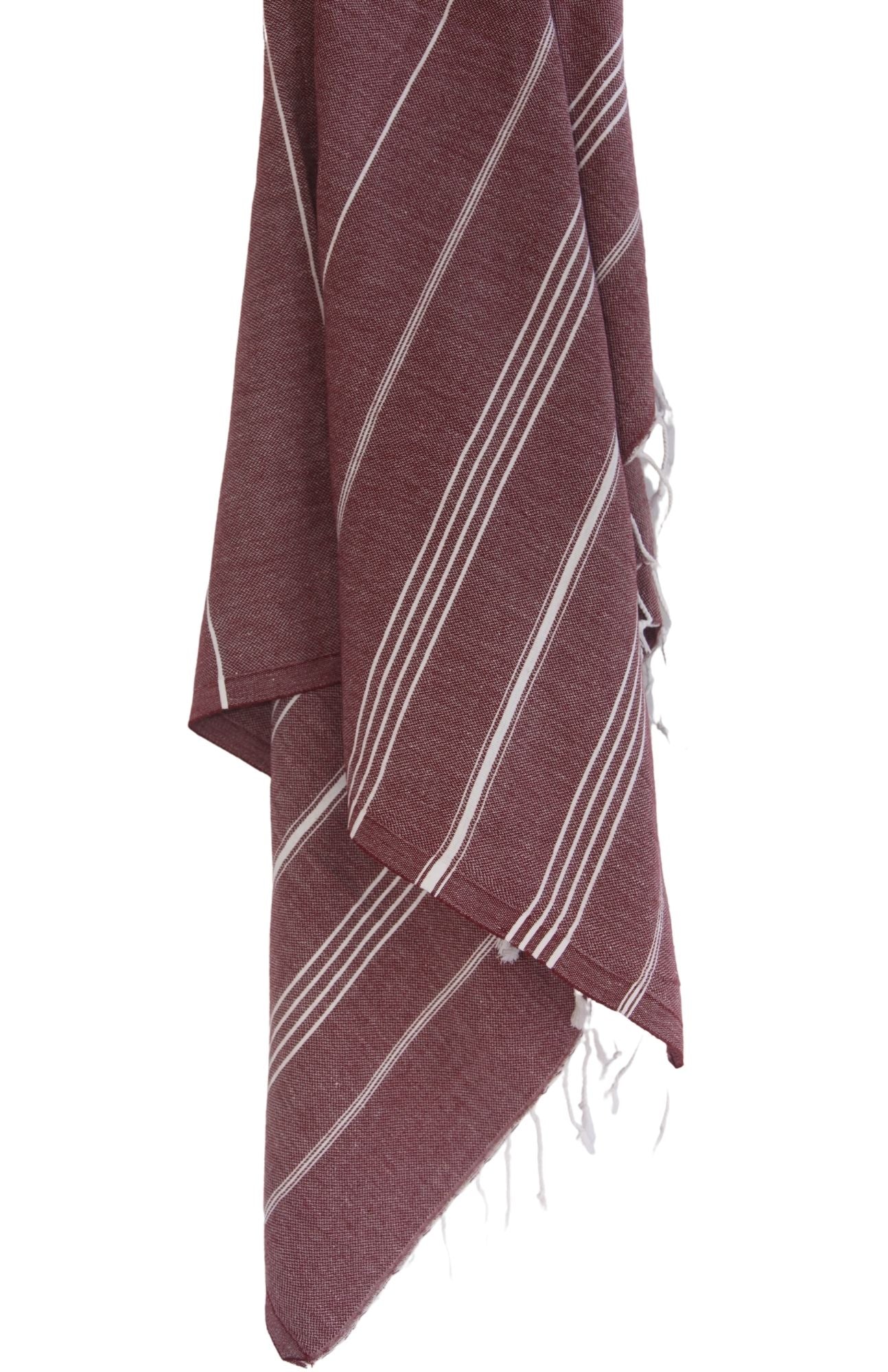 MONACO BURGUNDY TURKISH TOWEL-2