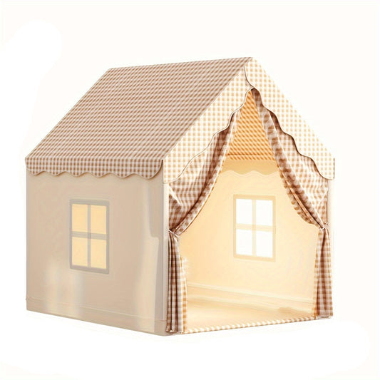 Kids Castle Play Tent Indoor Pretend Playhouse-0