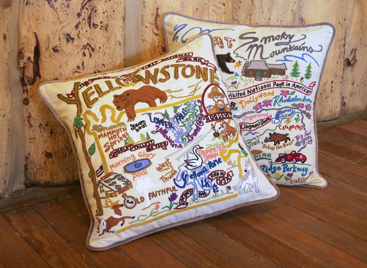 California Hand-Embroidered Pillow-2