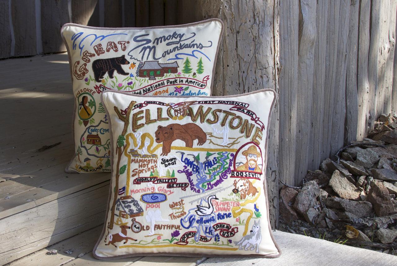 California Hand-Embroidered Pillow-3