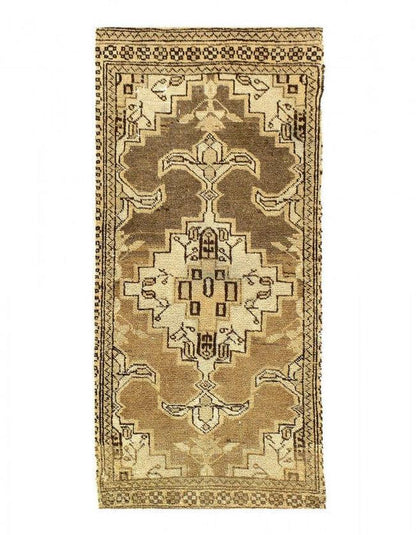 Canvello 1970s Vintage Turkish Rug - 1'7'' X 3'7''-0