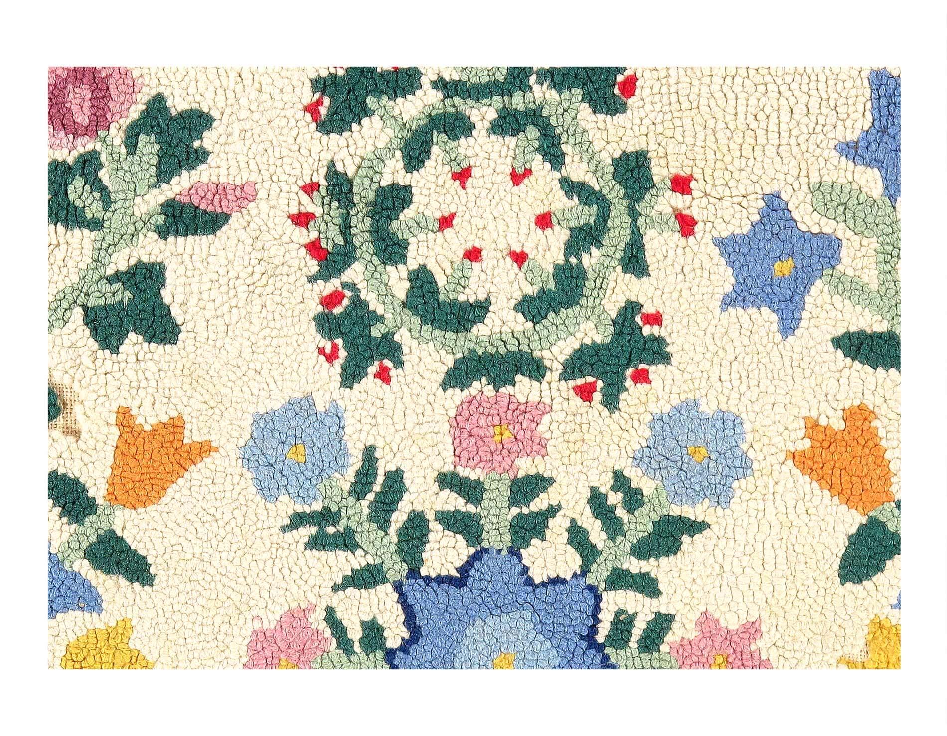 Canvello American Antique Hooked Rug - 2'5'' X 4'2''-1