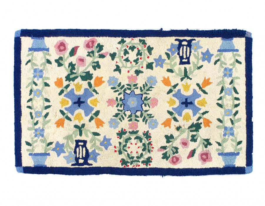 Canvello American Antique Hooked Rug - 2'5'' X 4'2''-0