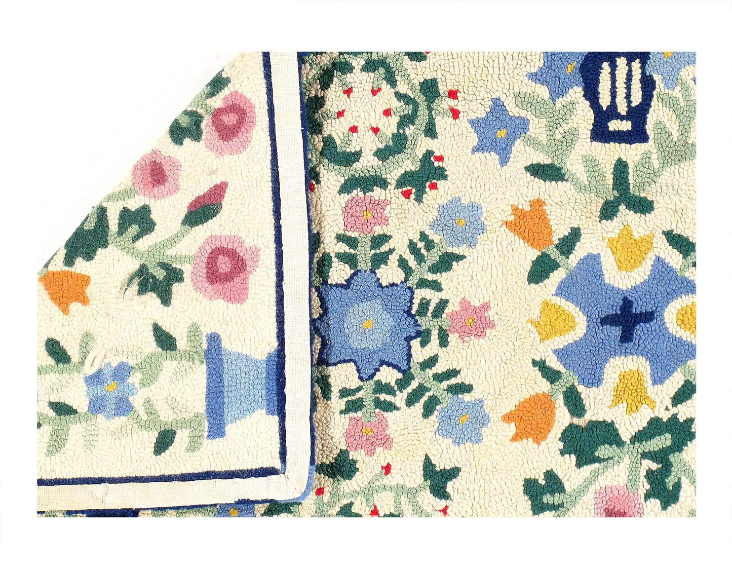 Canvello American Antique Hooked Rug - 2'5'' X 4'2''-2