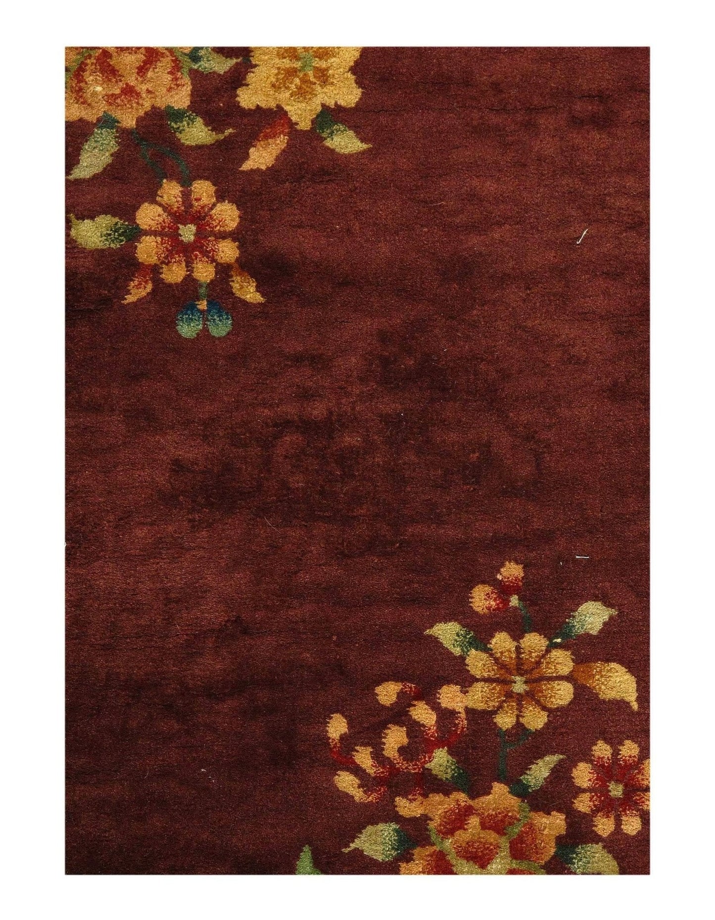 Canvello Antique Chinese Art Deco Small Rugs - 2'11'' X 3'11''-2