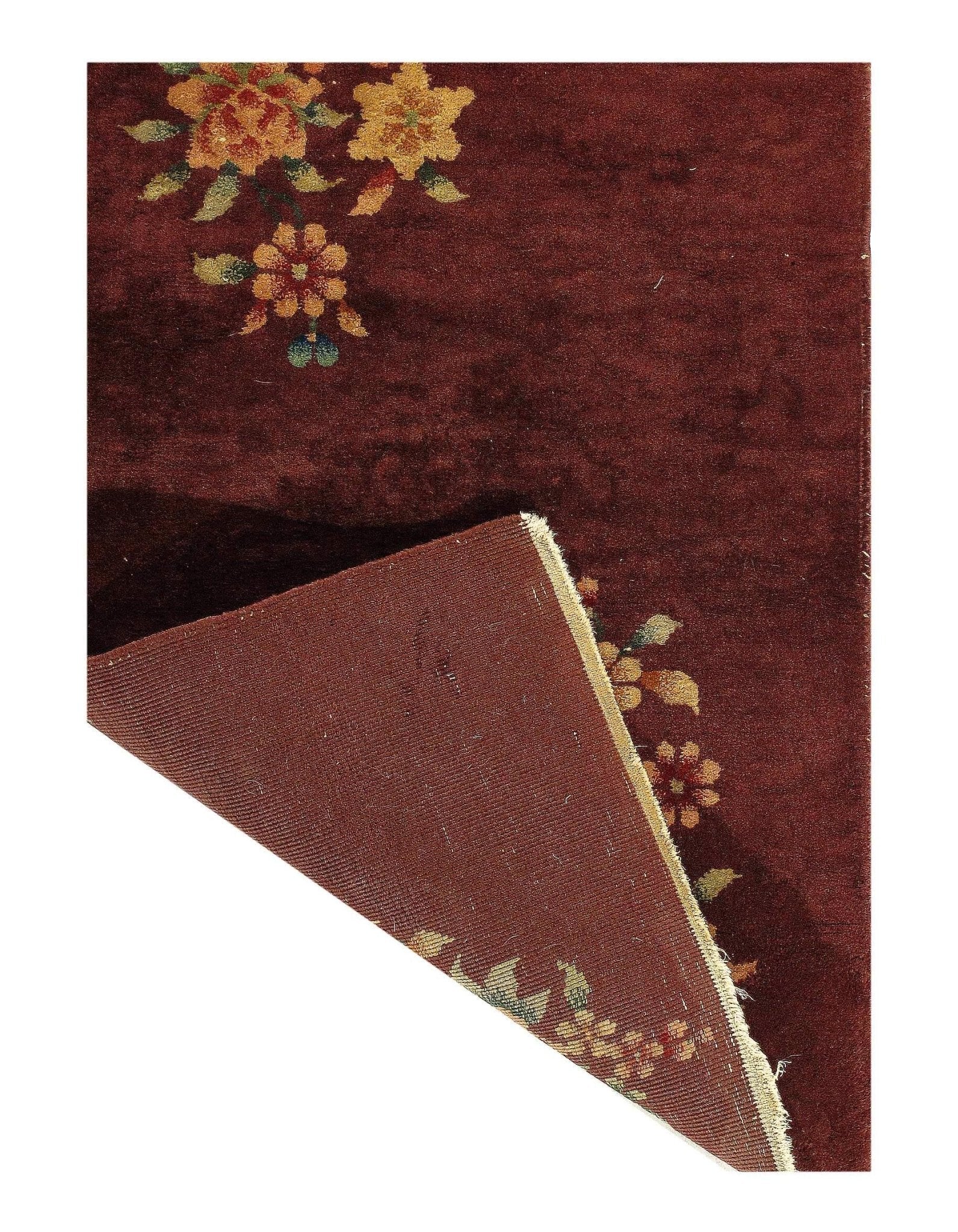 Canvello Antique Chinese Art Deco Small Rugs - 2'11'' X 3'11''-1