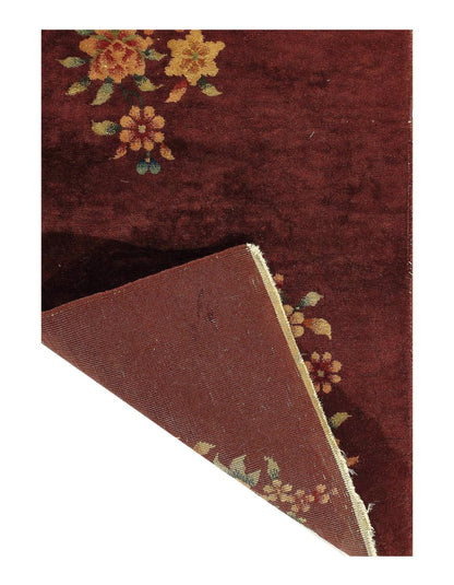 Canvello Antique Chinese Art Deco Small Rugs - 2'11'' X 3'11''-1