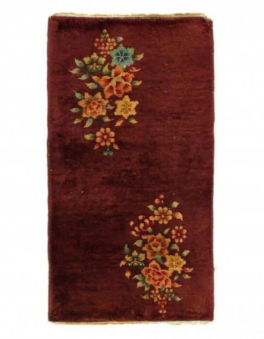 Canvello Antique Chinese Art Deco Small Rugs - 2'11'' X 3'11''-0