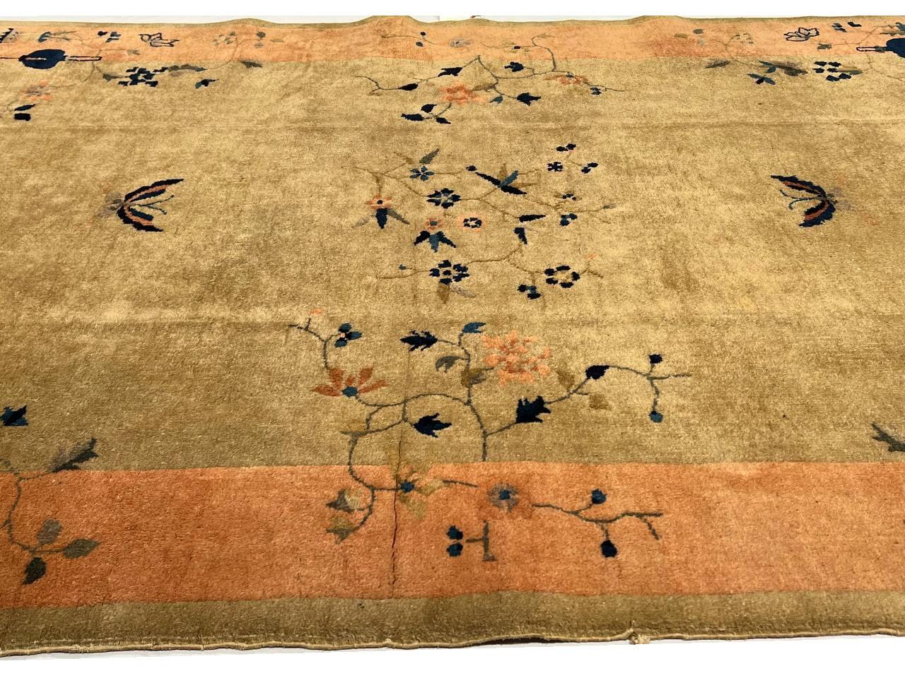 Canvello Authentic Rare Fine Hand Knotted Antique Chinese Art Deco - 4'9'' X 7'8''-4