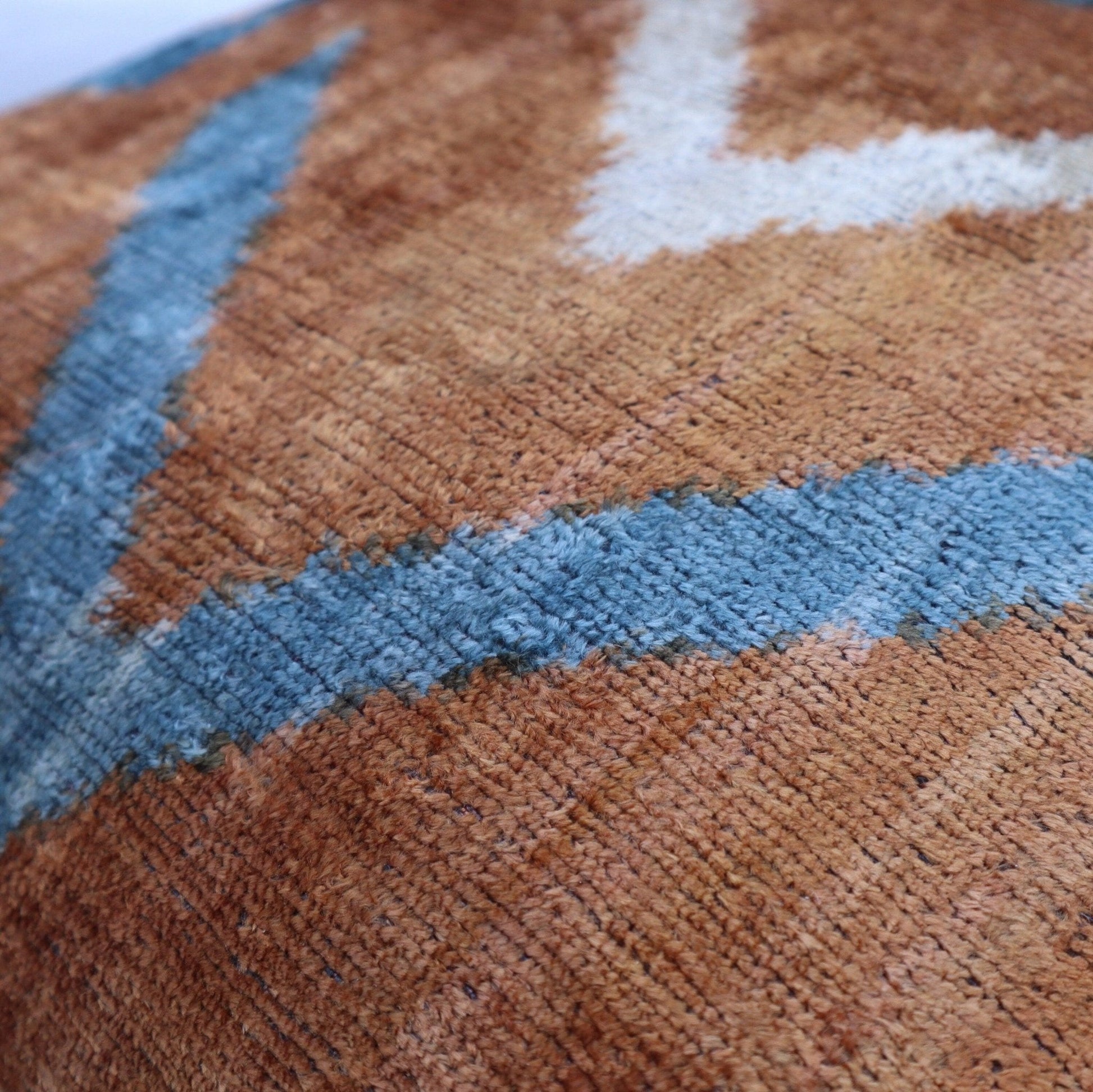 Canvello Blue And Brown Pillows For Living Room - 16x16 inch-1