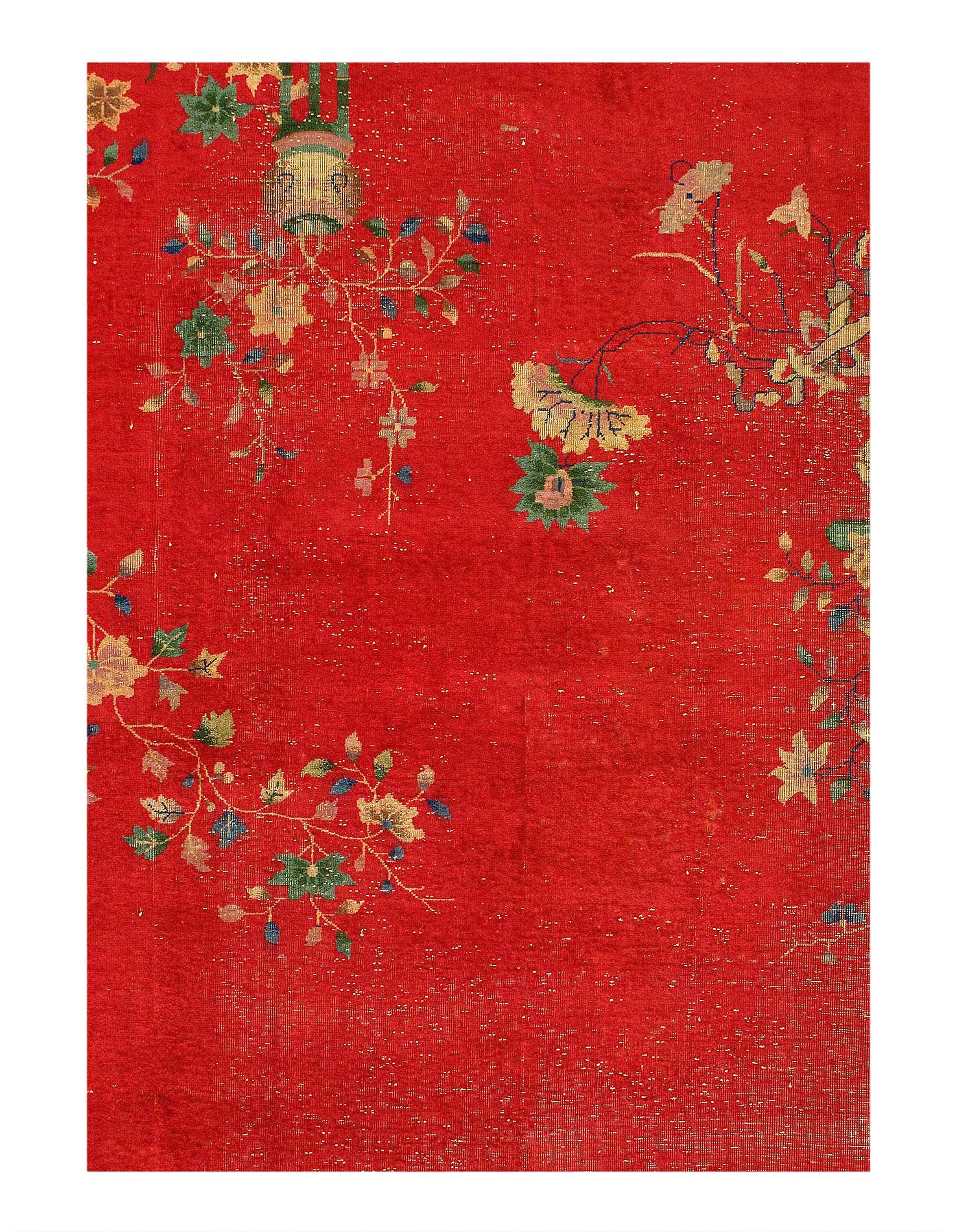 Canvello Chinese Antique Art Deco Rug - 9' X 12'-1