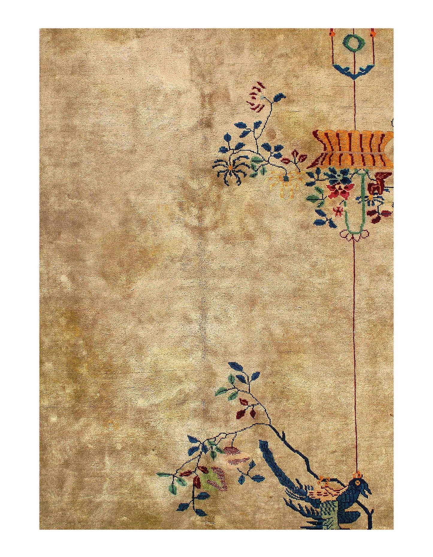 Canvello Chinese Antique Art Deco Rug - 9'X 11'4''-1