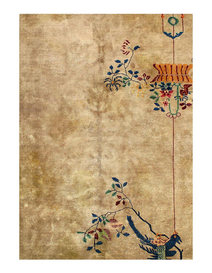 Canvello Chinese Antique Art Deco Rug - 9'X 11'4''-1