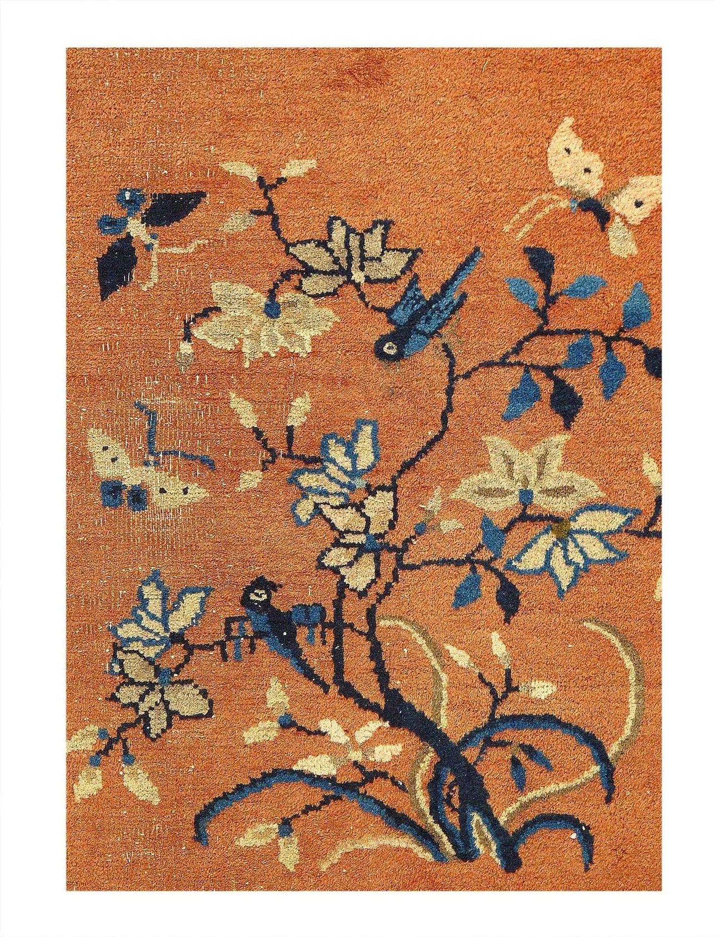 Canvello Chinese Antique Early 20th Century Art Deco Rug - 9'3'' X 11'6''-1