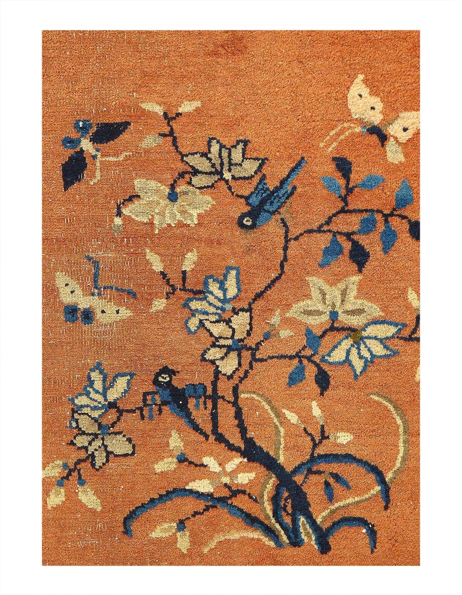 Canvello Chinese Antique Early 20th Century Art Deco Rug - 9'3'' X 11'6''-1