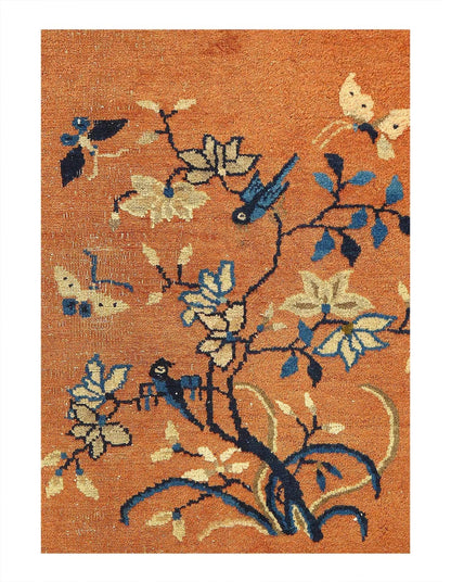 Canvello Chinese Antique Early 20th Century Art Deco Rug - 9'3'' X 11'6''-1