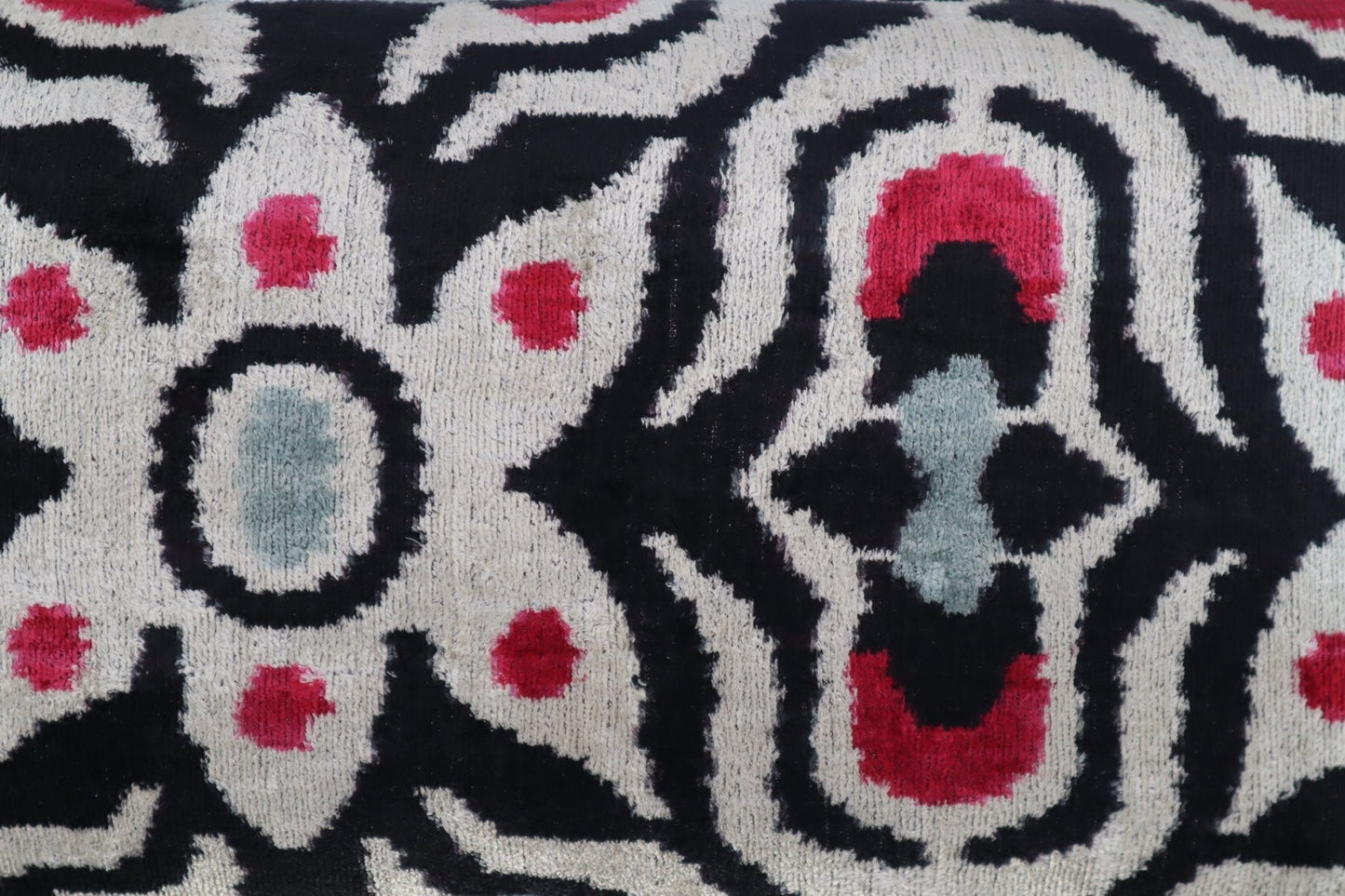 Canvello Decorative Black White Red Geometric Throw Pillow Down Feather Filled - 16x24 in-1