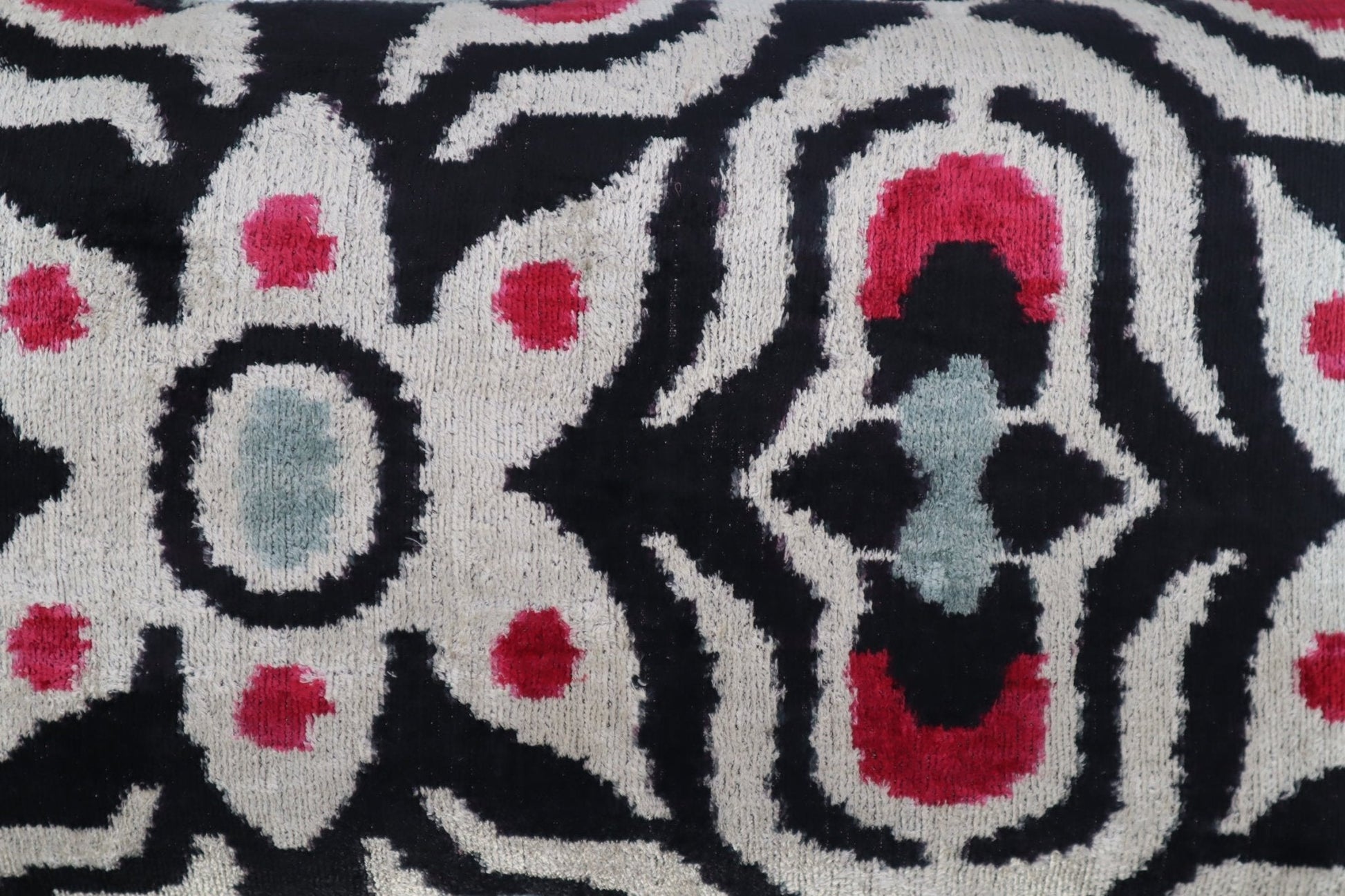 Canvello Decorative Black White Red Geometric Throw Pillow Down Feather Filled - 16x24 in-1