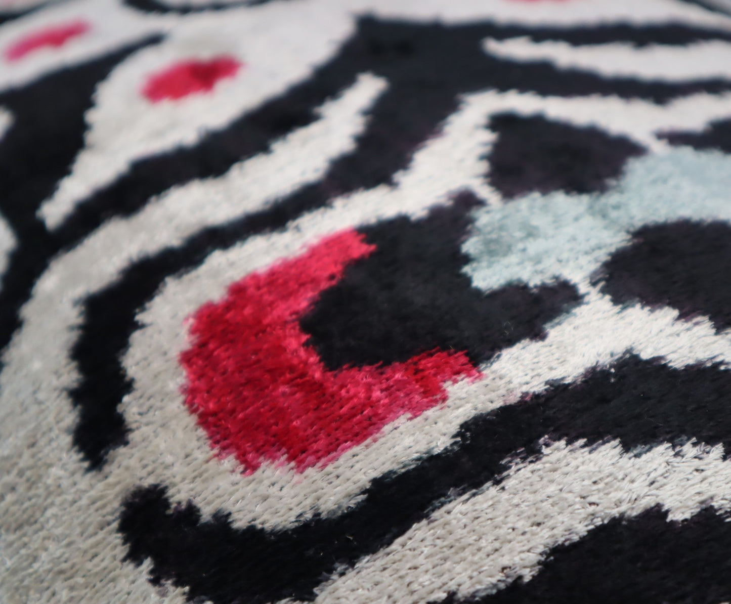 Canvello Decorative Black White Red Geometric Throw Pillow Down Feather Filled - 16x24 in-4