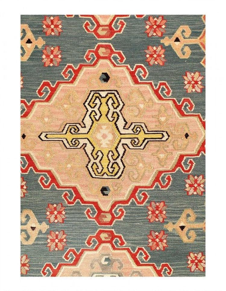 Canvello Fine Hand Knotted Flat weave Kilim 5'9'' X 8'5''-2