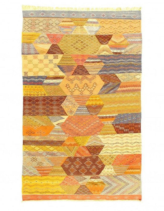 Canvello Fine Hand Knotted Flat Weave Moroccan 5' X 8'1''-0