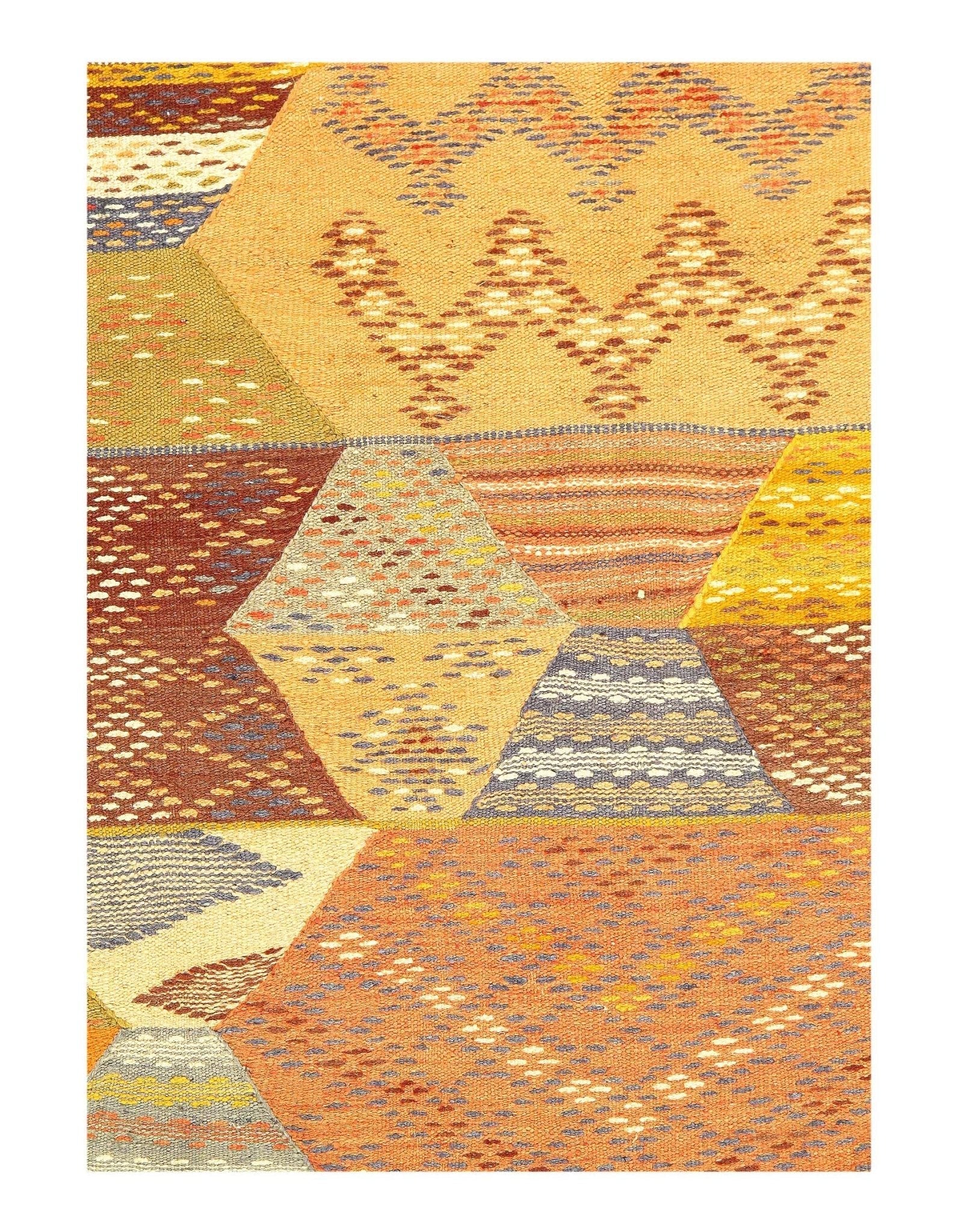 Canvello Fine Hand Knotted Flat Weave Moroccan 5' X 8'1''-2