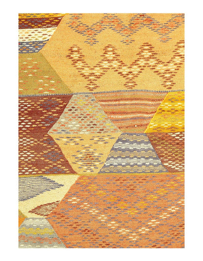 Canvello Fine Hand Knotted Flat Weave Moroccan 5' X 8'1''-2